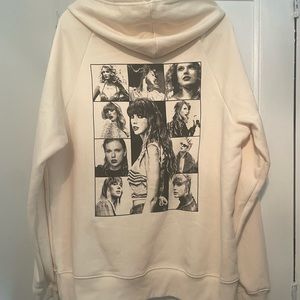 Taylor Swift Eras Tour Cream Hoodie Size Medium